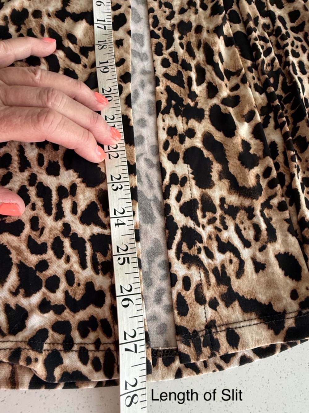 🐆✨ NWT Joseph Ribkoff Leopard Print Maxi Dress Size 12 ✨🐆 - Picture 8 of 9